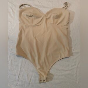 Express Beige Body Contour Top